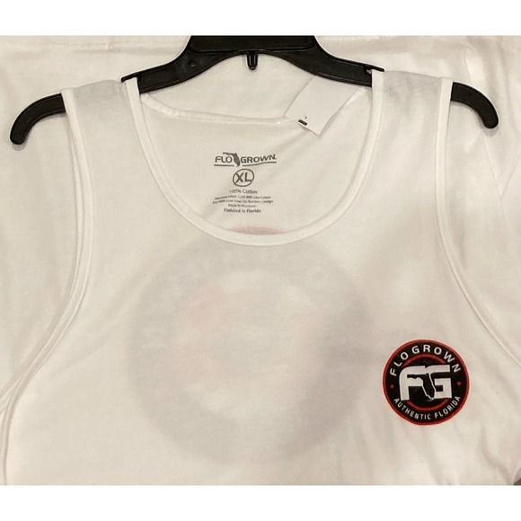 Flo Grown Mens Tank White XL‎ NWT $25 - Picture 1 of 5